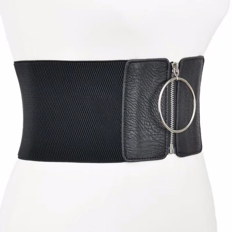 Plus Size Corset Belt Wide Stretch Cummerbunds Big Elastic Designer Belts for Women High Quality Waist Punk Dress Waistband