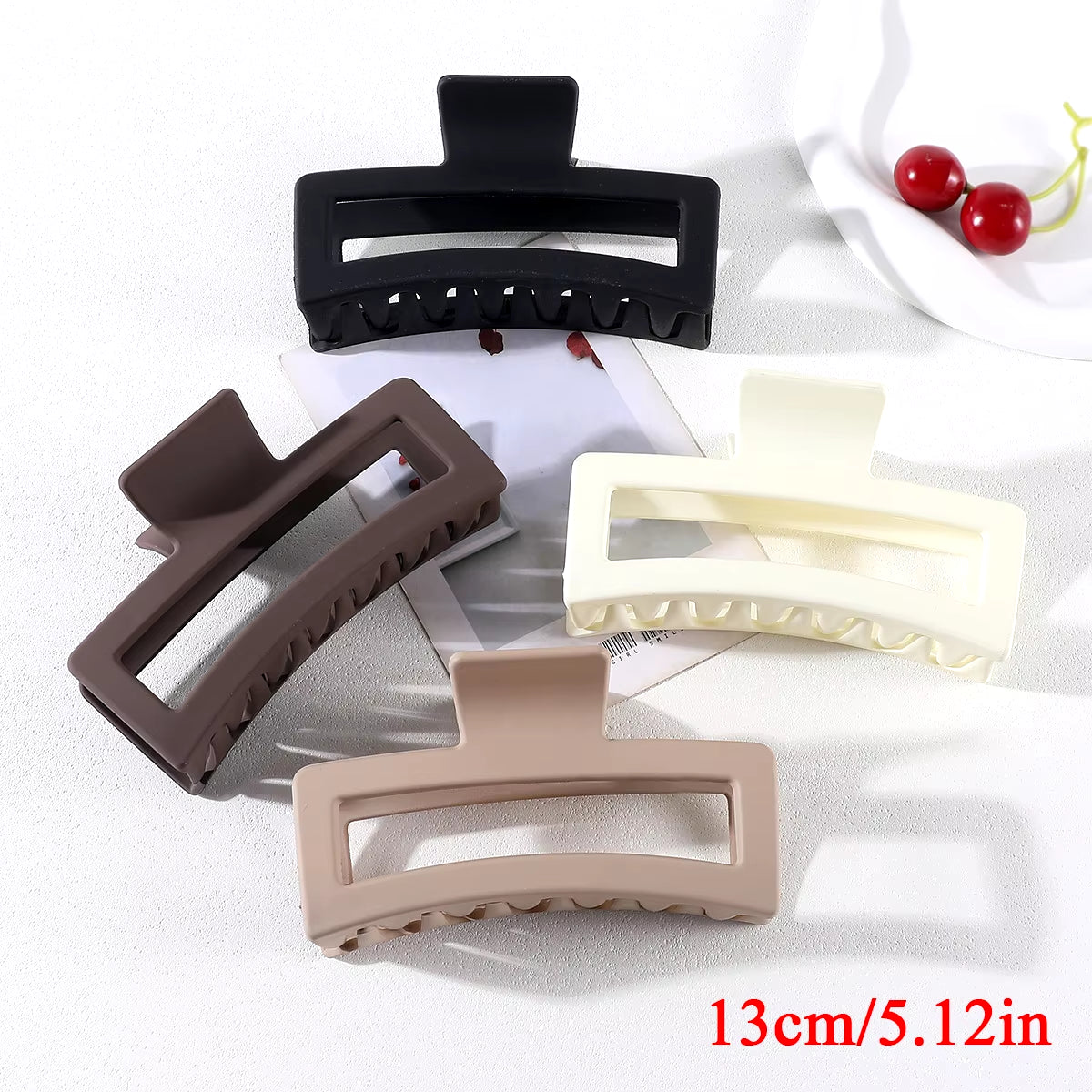 4Pcs/Set Women Girls Claw Clips Coffee Black Hair Claw Nonslip Crab Hairpins Barrette Fashion Hair Accessories Gifts